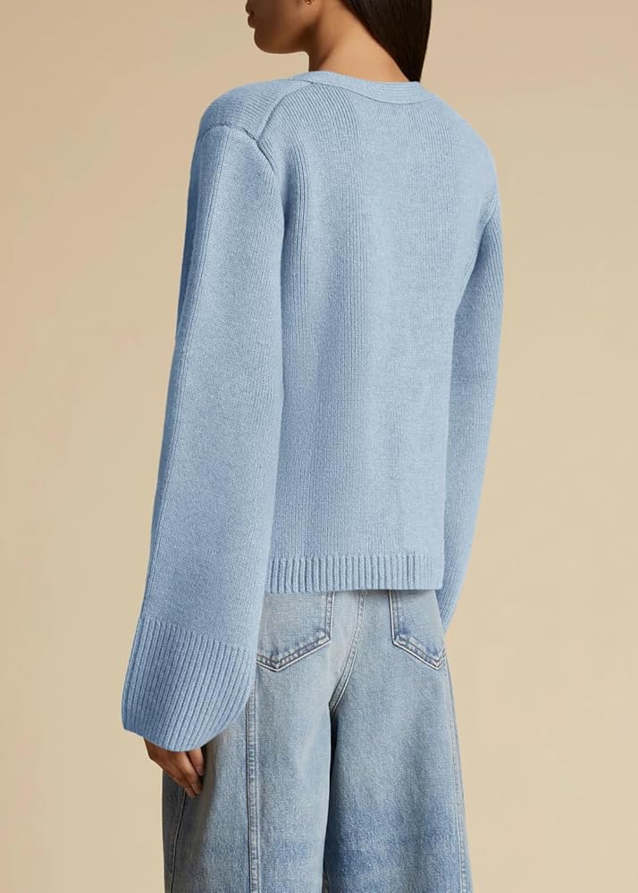 Saodimallsu Womens Button Down Cardigan Sweaters Cropped